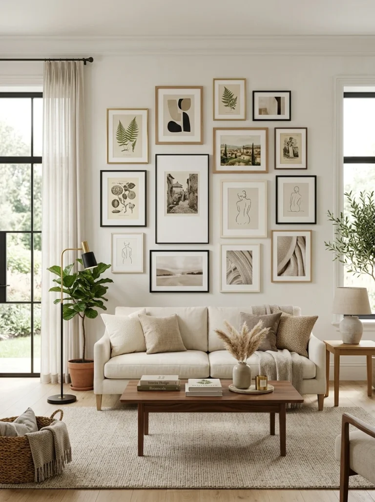 18 Gallery Wall Living Room Ideas to Inspire You