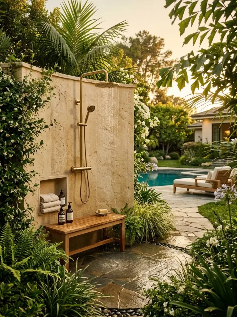 21 Outdoor Shower Ideas for a Beautiful Backyard