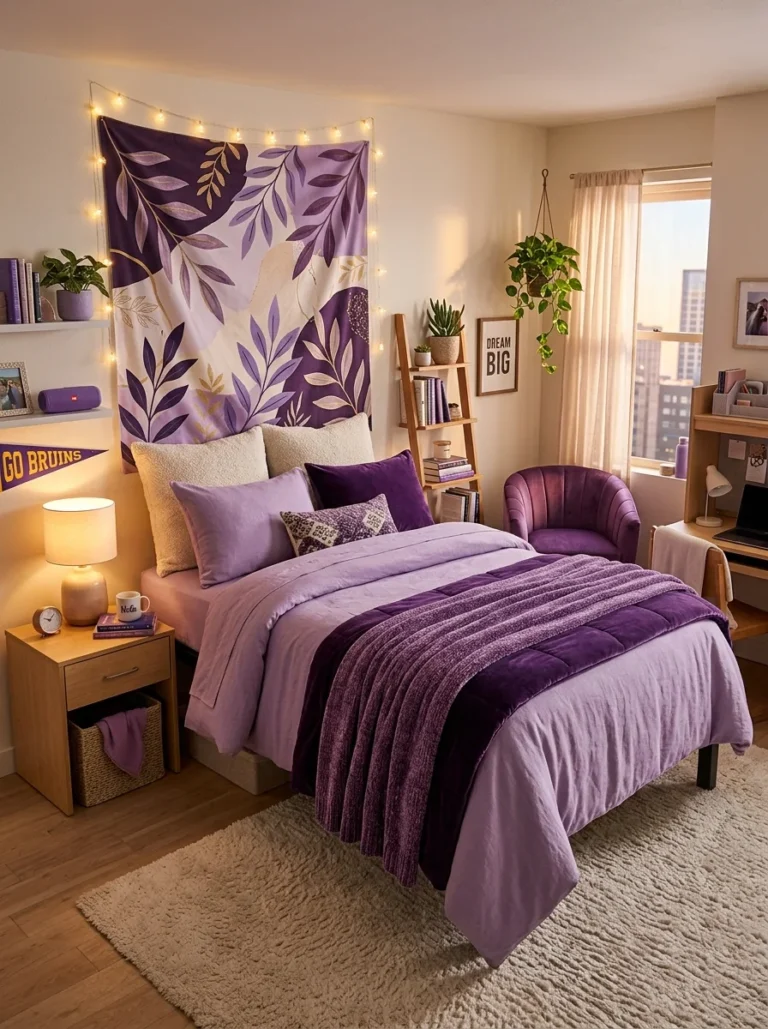 21 Purple Dorm Room Ideas to Try