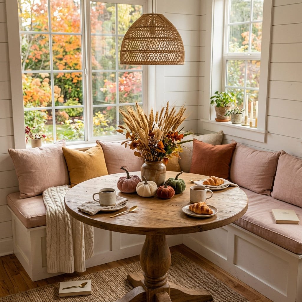 Pink-fall-breakfast-nook