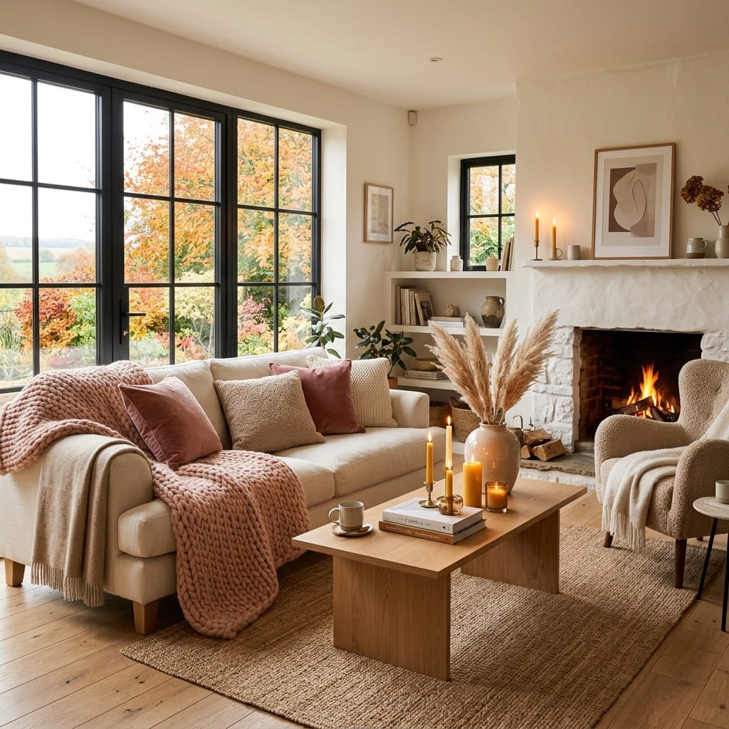 Pink-fall-living-room-textiles
