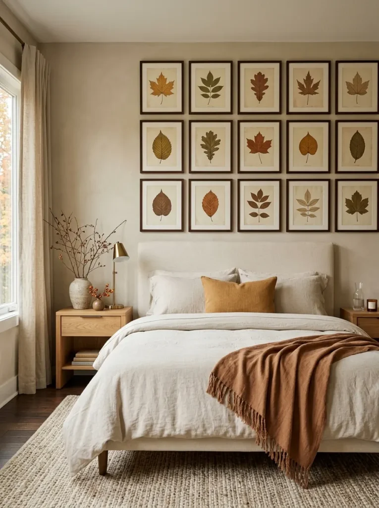 autumn-botanical-print-bedroom