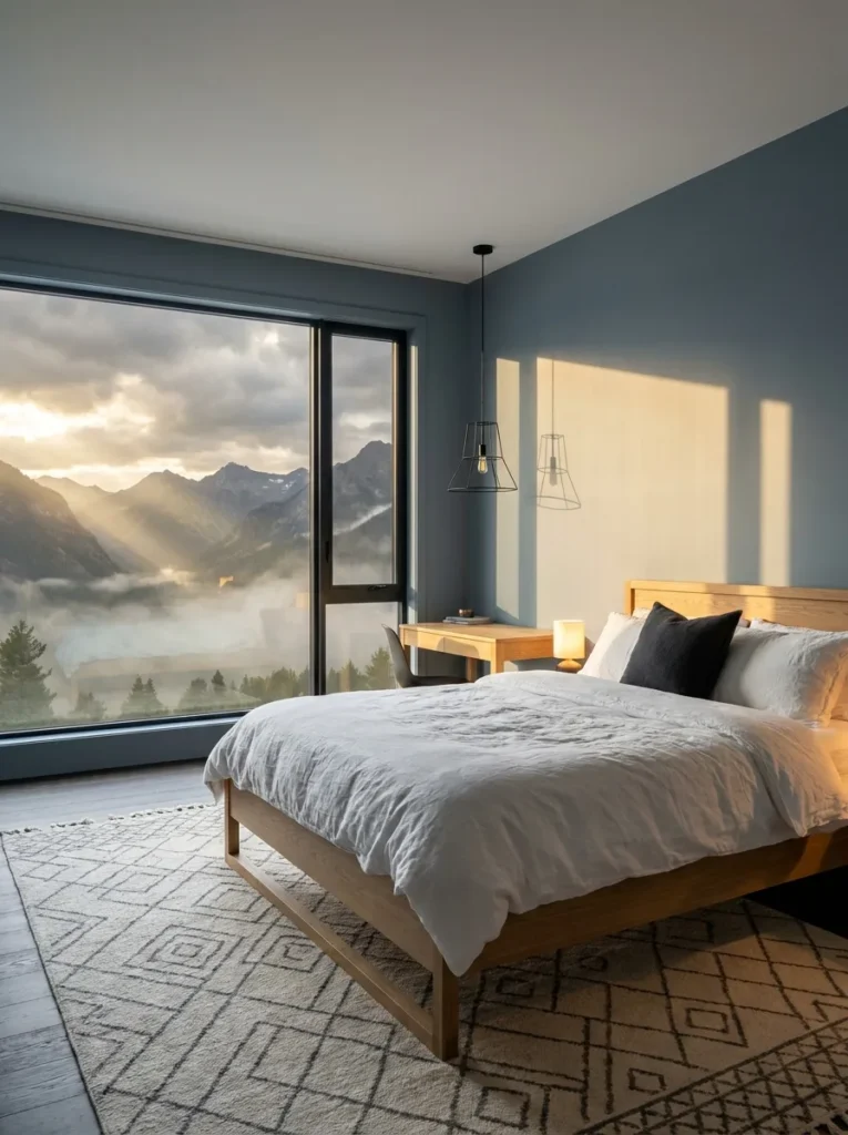 blue-gray-natural-oak-bedroom