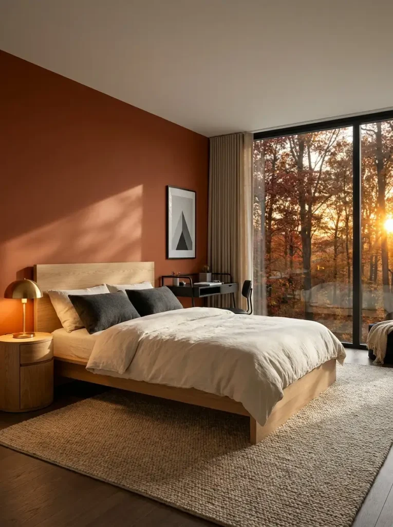 burnt-orange-accent-wall