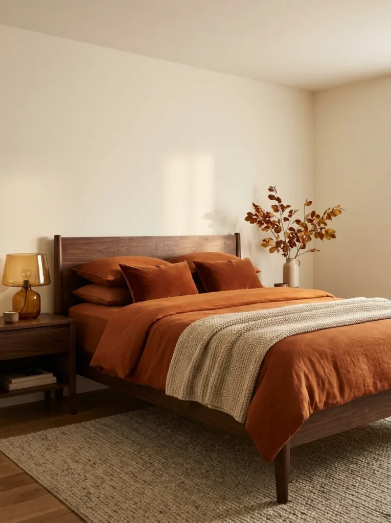 burnt-orange-bedroom-aesthetic