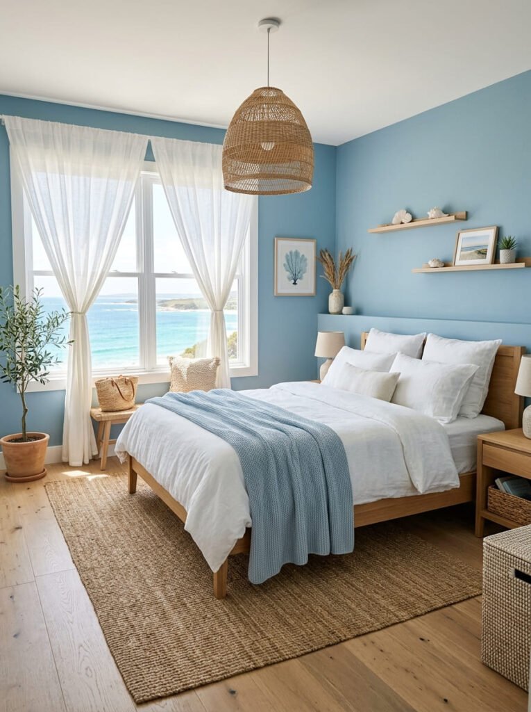 coastal-blue-and-white-bedroom