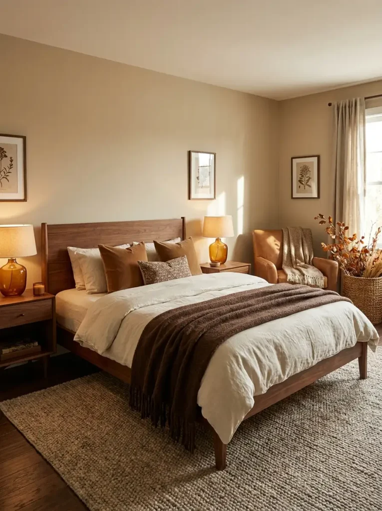 earthy-brown-and-caramel-bedroom