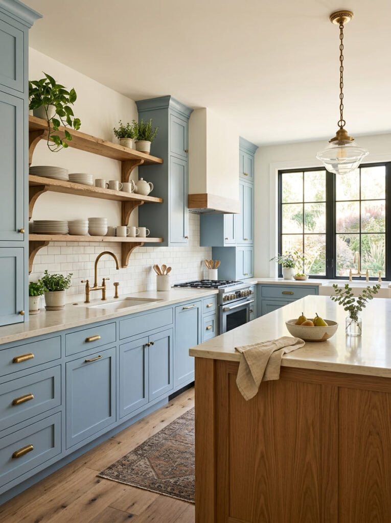 light-blue-kitchen-with-natural-wood