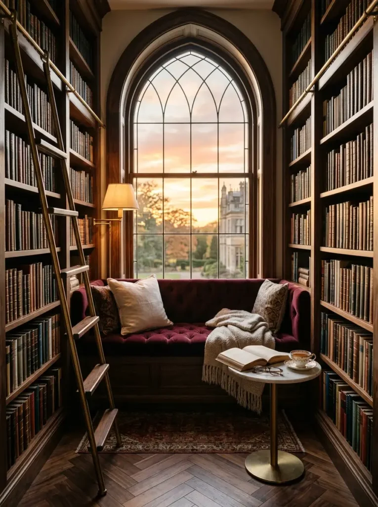 luxury-library-window-seat