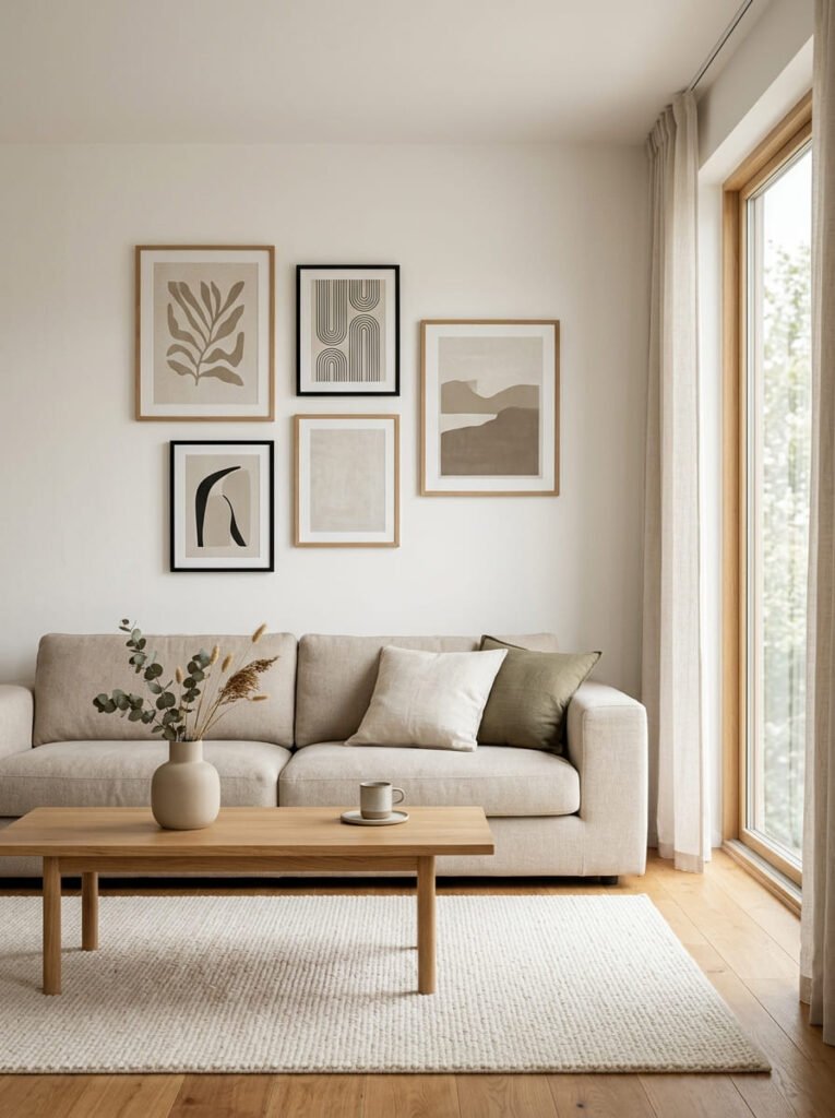 minimalist-gallery-wall-with-clean-lines