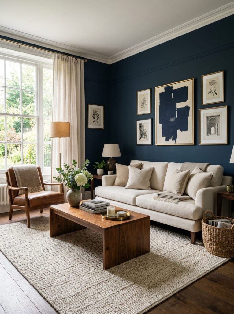 navy-blue-living-room-with-warm-wood-accents