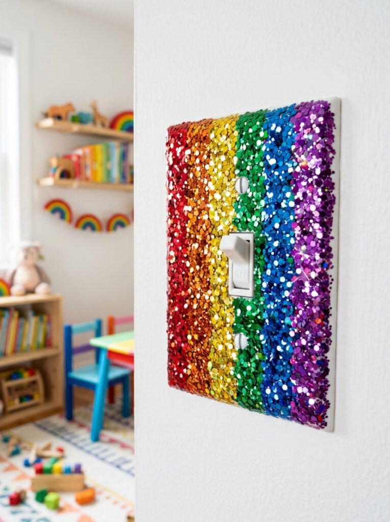 rainbow-chunky-glitter-switch-plate