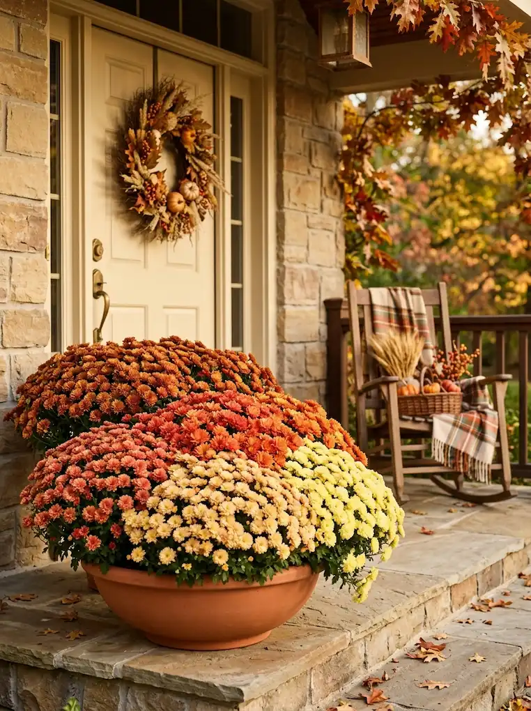rust-to-gold-ombre-mum-planter