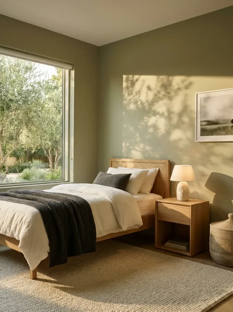 soft-olive-green-bedroom