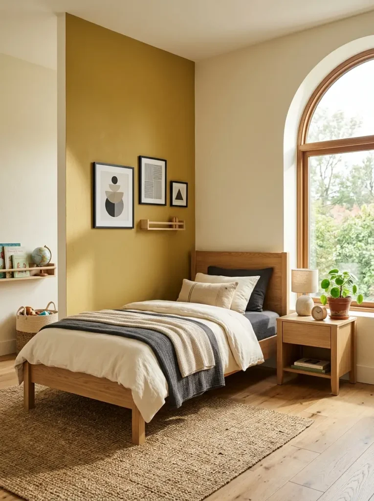 sunny-mustard-accent-wall