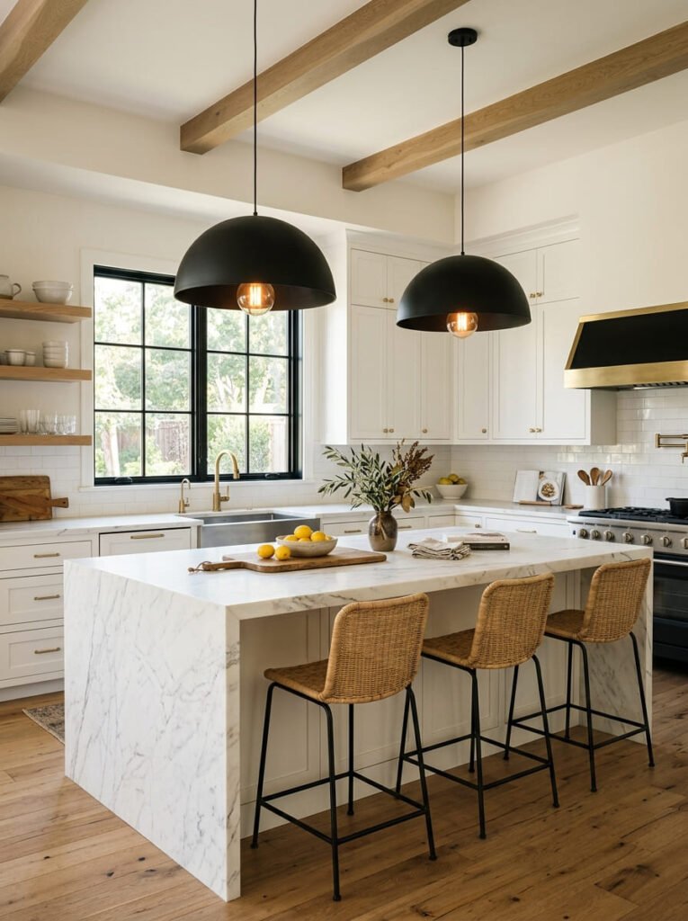 two-oversized-pendants-over-a-kitchen-island